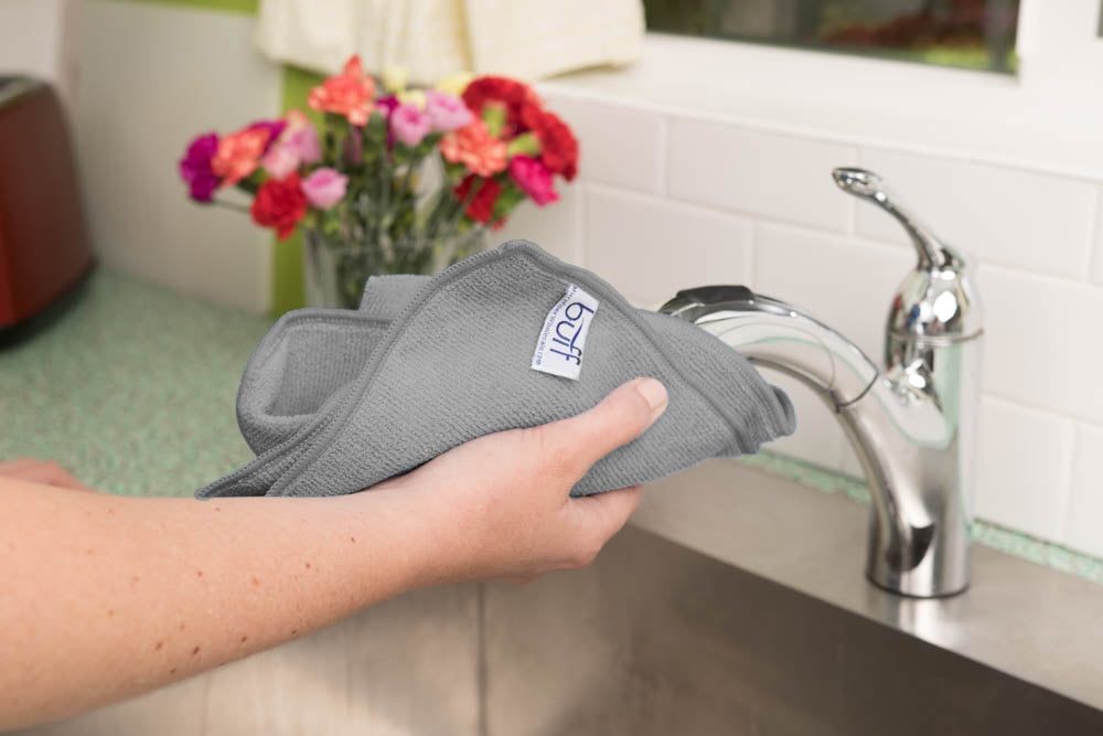 Microfiber Dish Cloth for Washing Dishes Dish Rags Best Kitchen Washcloth  Cleaning Cloths with Poly Scour Side