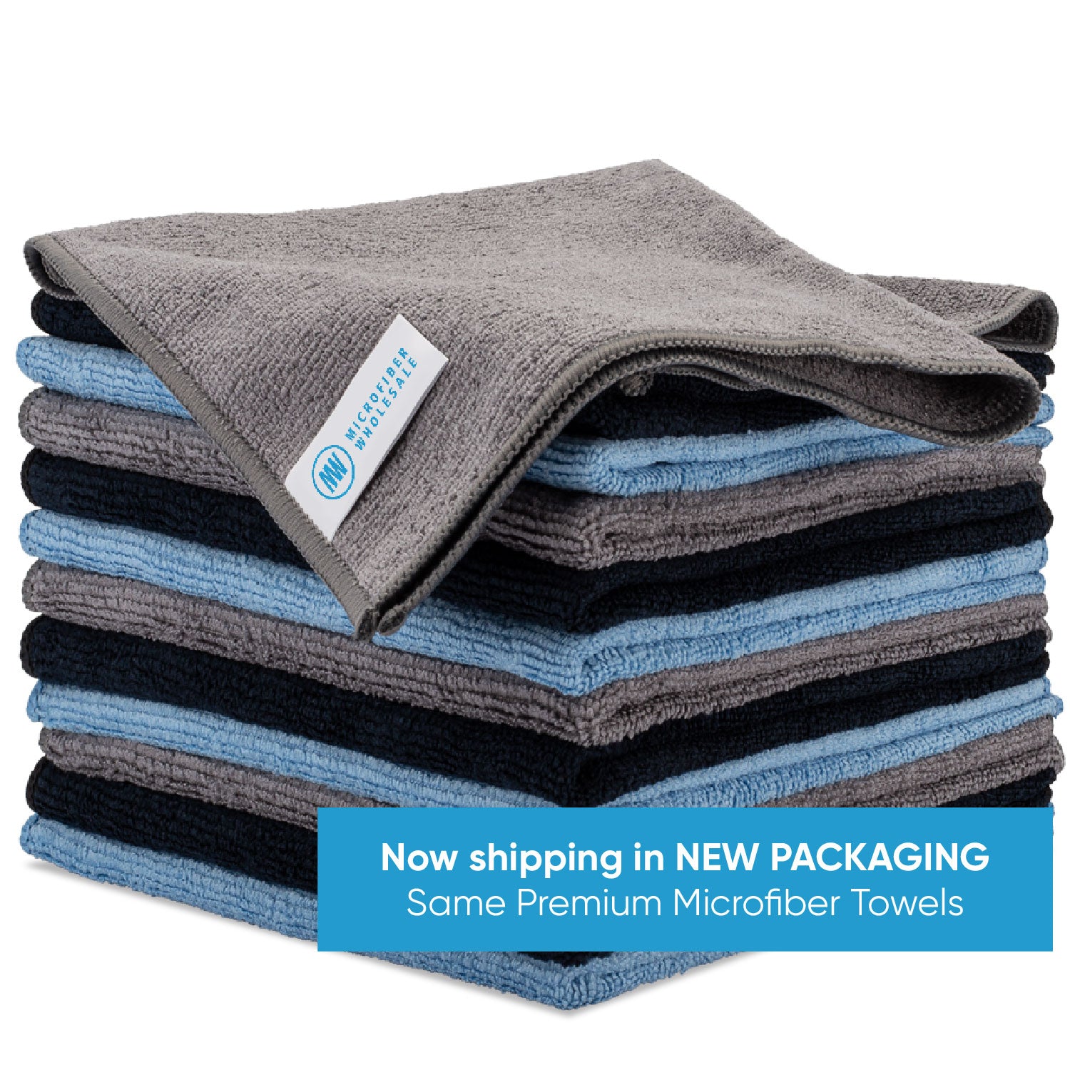 GRAY MICROFIBER TOWELS