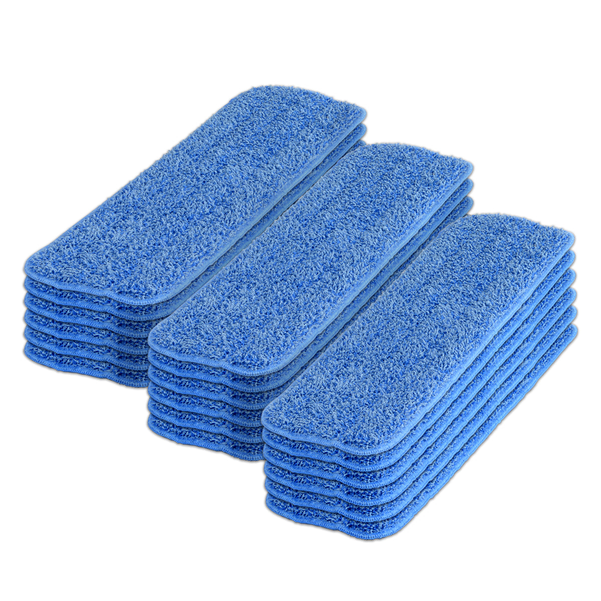 18" Microfiber Wet Mop Pads Replacement Pads (3 Pack) — Microfiber
