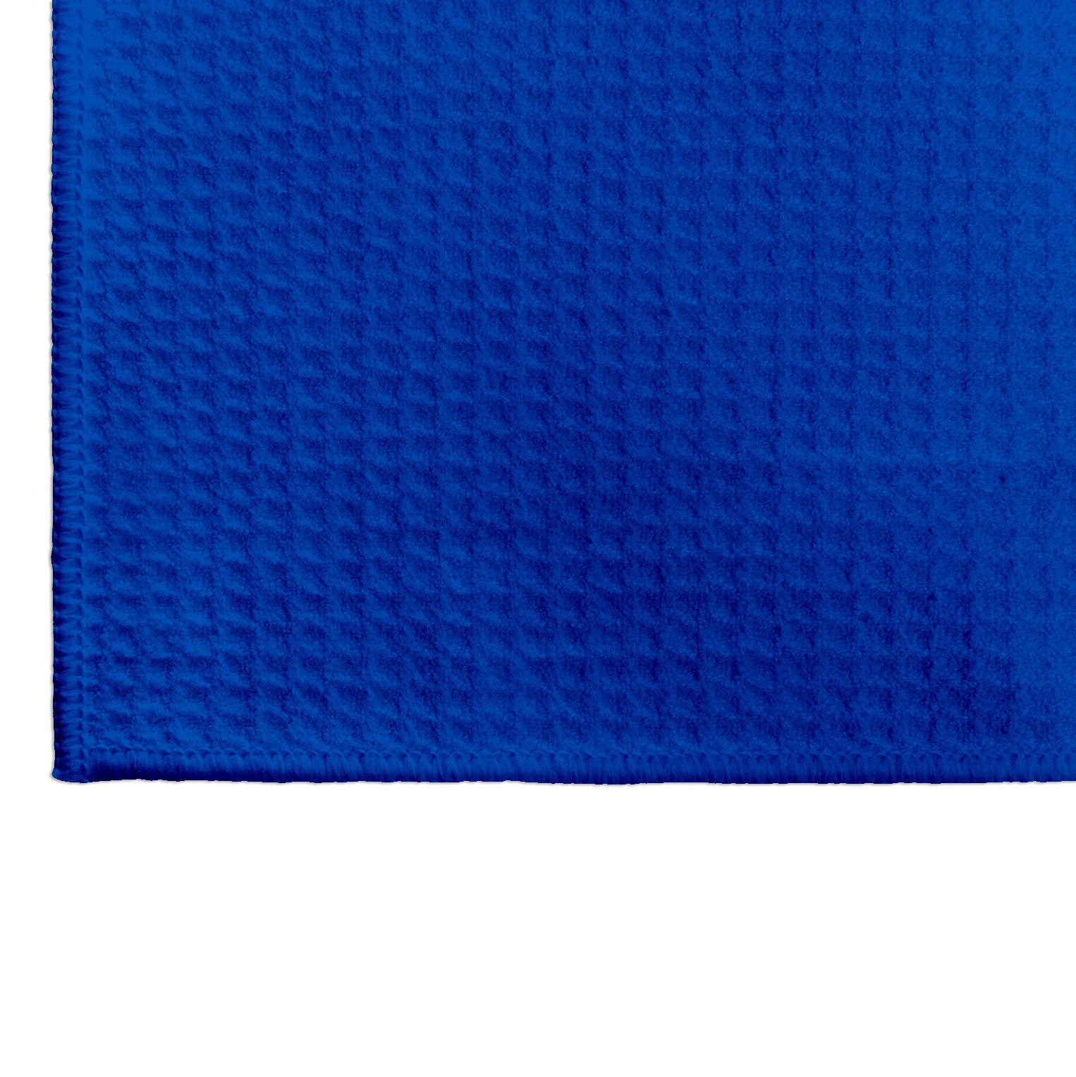 Monarch M915104B Waffle Microfiber Cloths - 16 x 16 - Blue 12 Pack, 12
