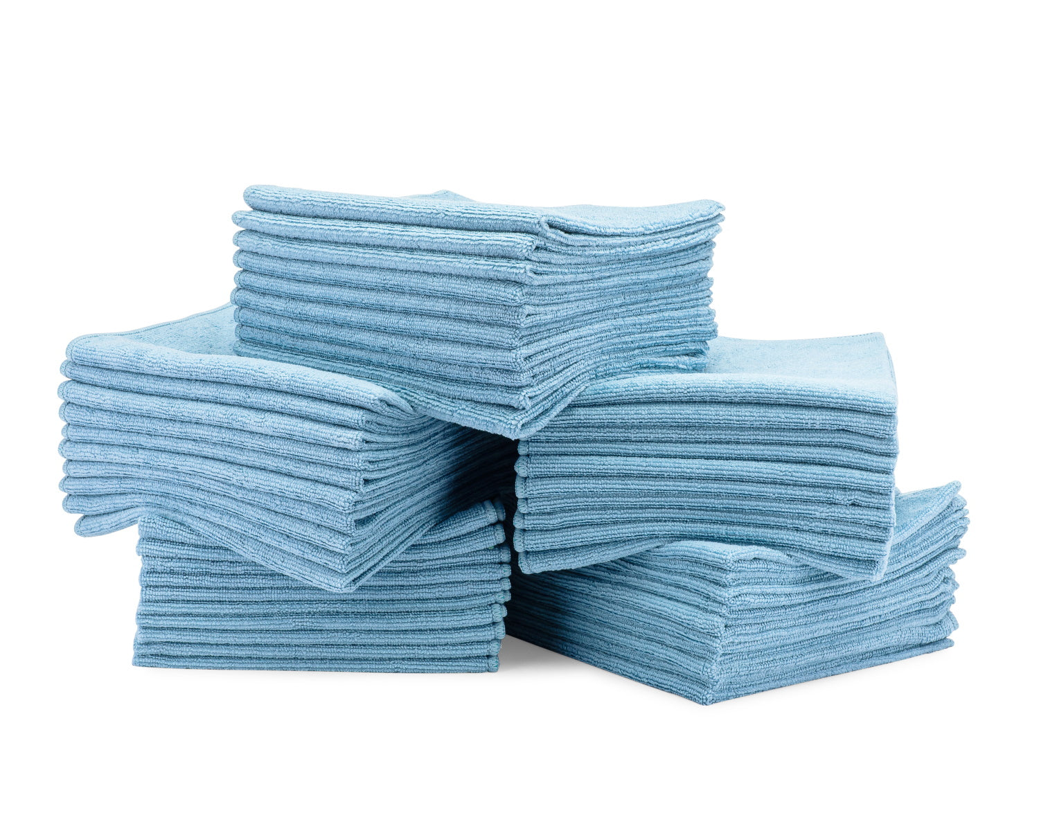 16” x 16” Economy All Purpose Microfiber Towels Green