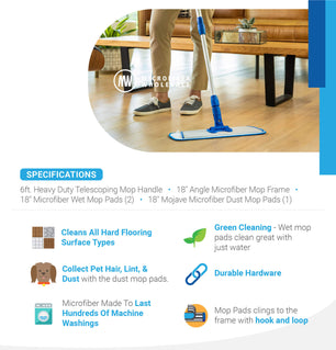 Premium Mini Microfiber Mop System — Microfiber Wholesale