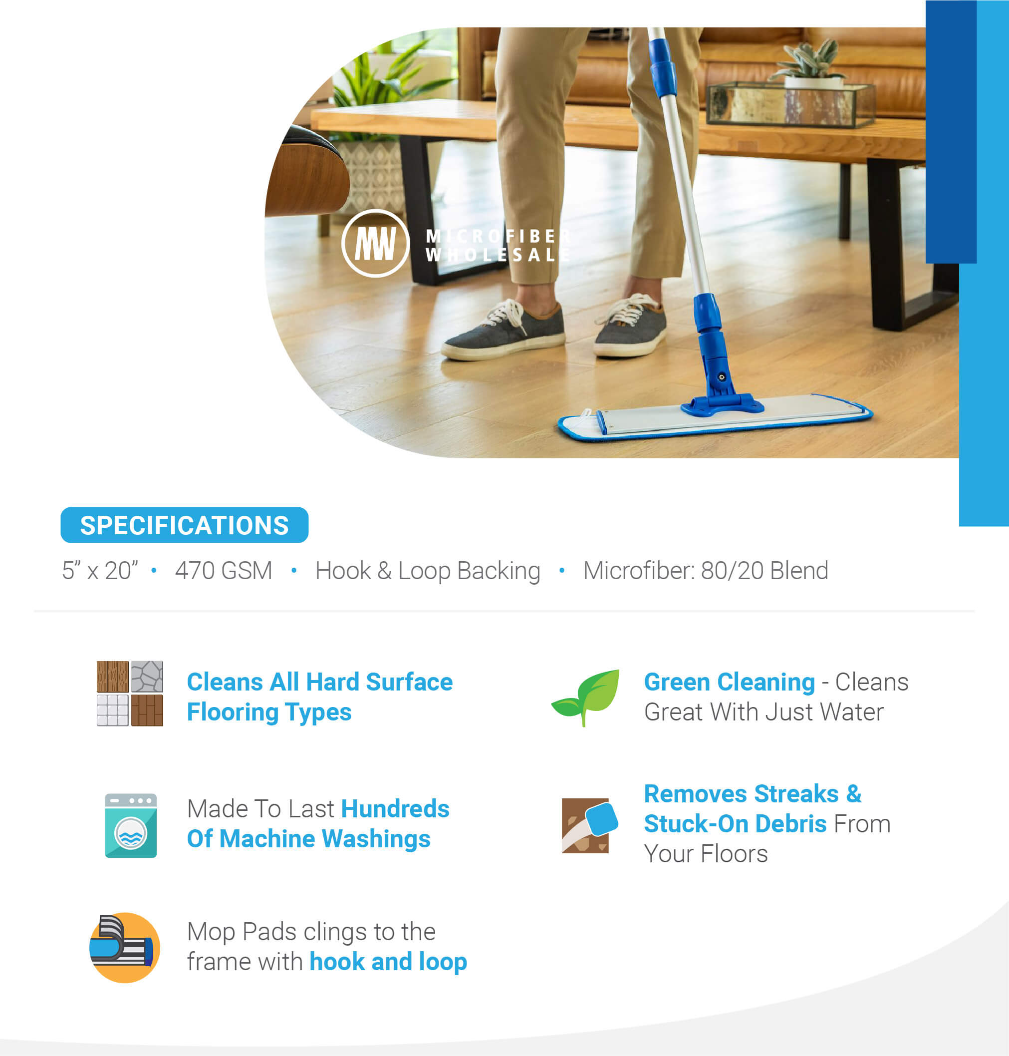 How to Use a Microfiber Mop to Quickly Clean Your Floors