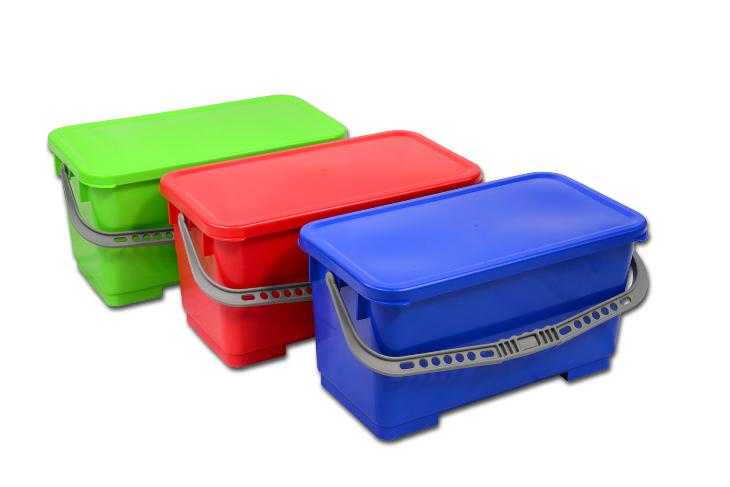 Microfiber Flat Mop Bucket with Wheels – Charging Mop Bucket with Lid ...