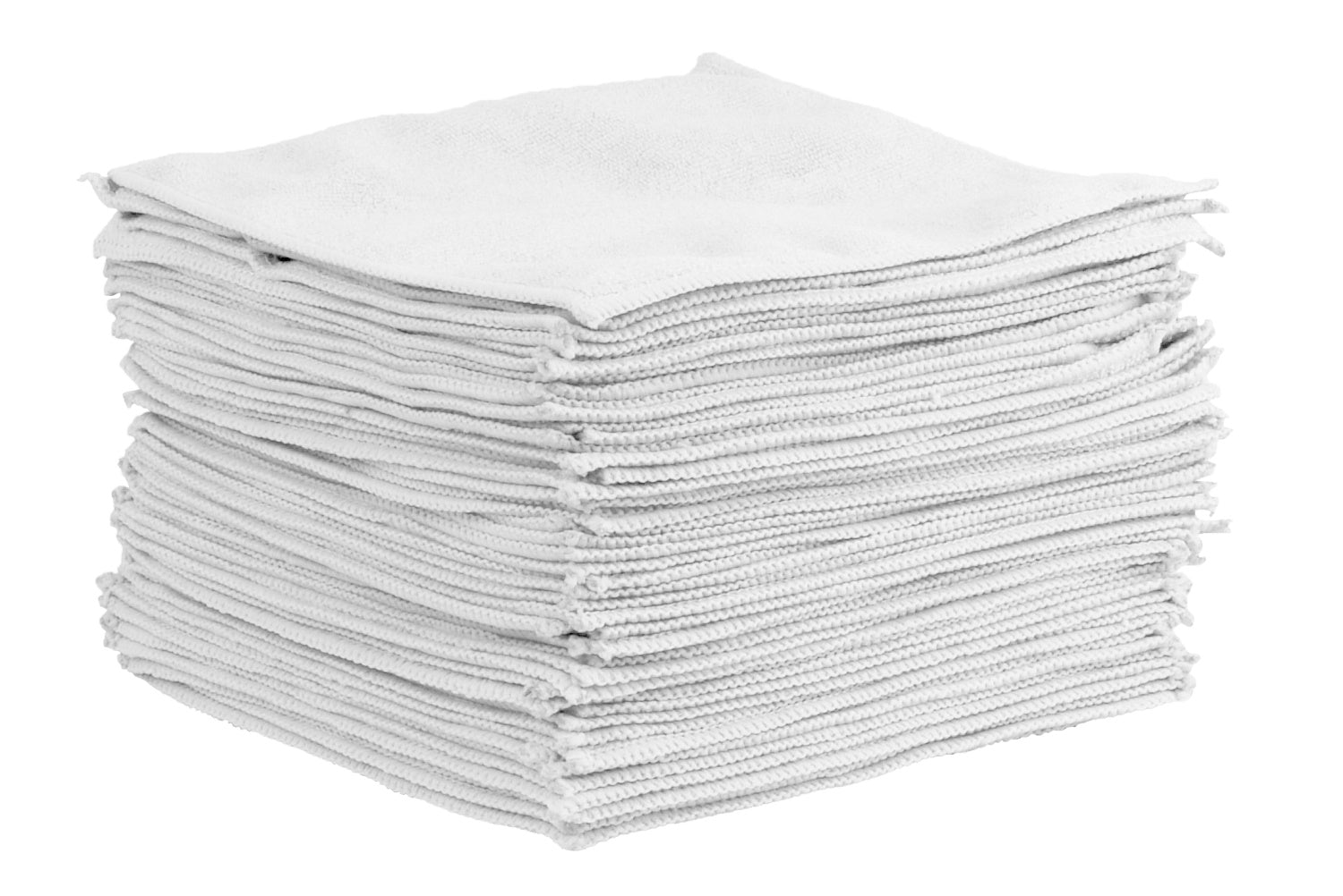 white microfiber cloths