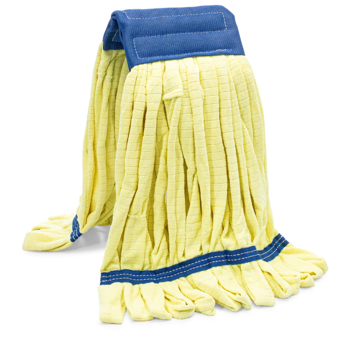 Cabezal industrial para mopa húmeda de microfibra amarillo