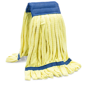 Cabezal industrial para mopa húmeda de microfibra amarillo