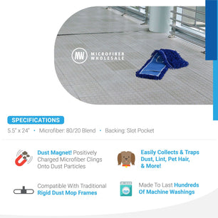 24 inch dust mop refill