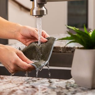 Paños de Microfibra Para Vajilla Con Fregador