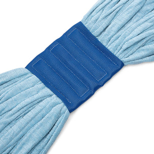 blue commercial mop heads with 6" headband