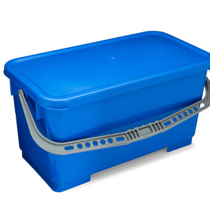 blue mop bucket
