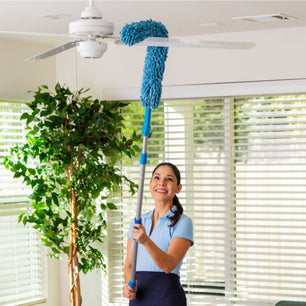 Flexible Chenille Microfiber High Duster attaches to handle