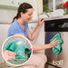 Soft and Absorbent Green Microfiber Towels Clean Any Surface