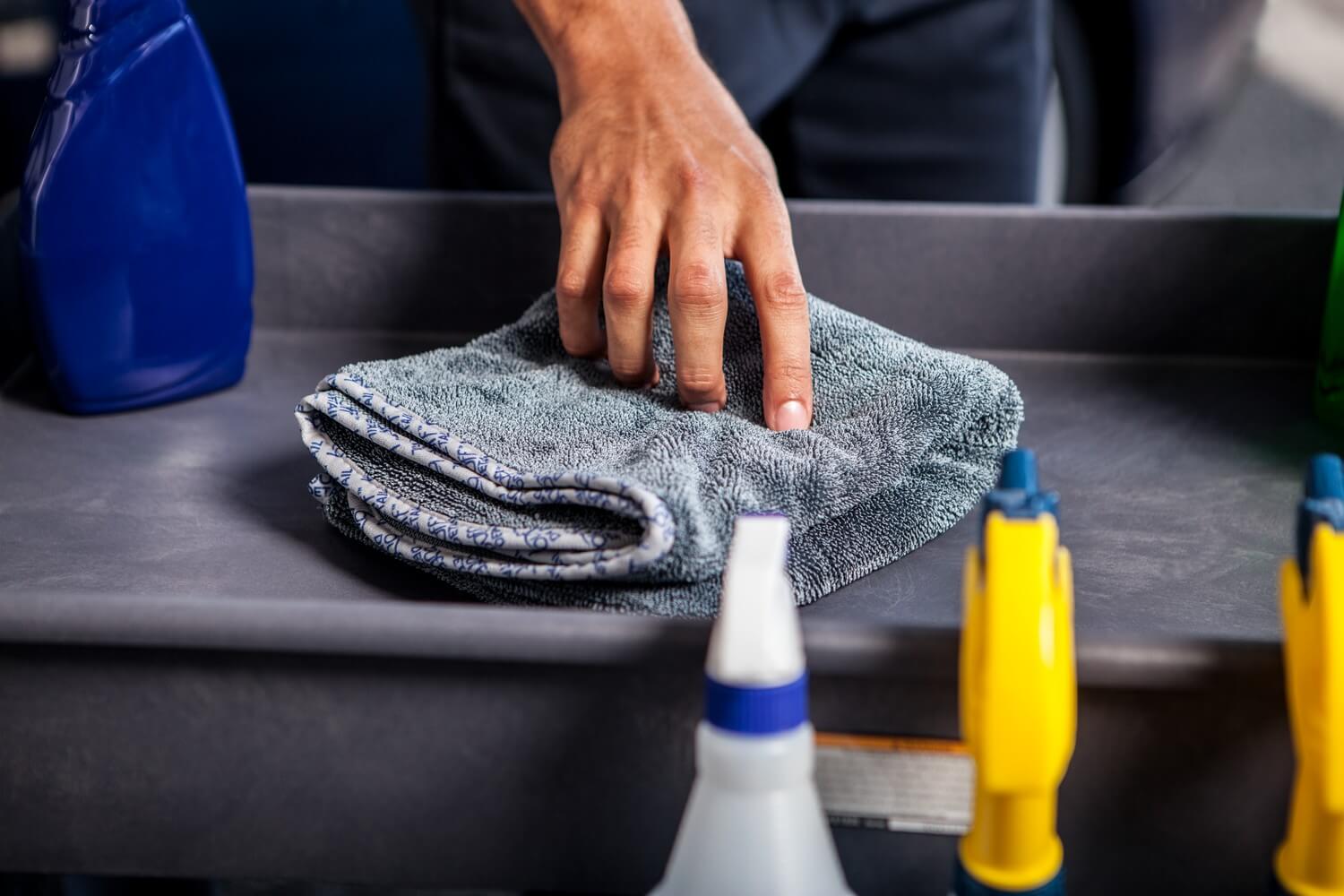 gray korean microfiber towels