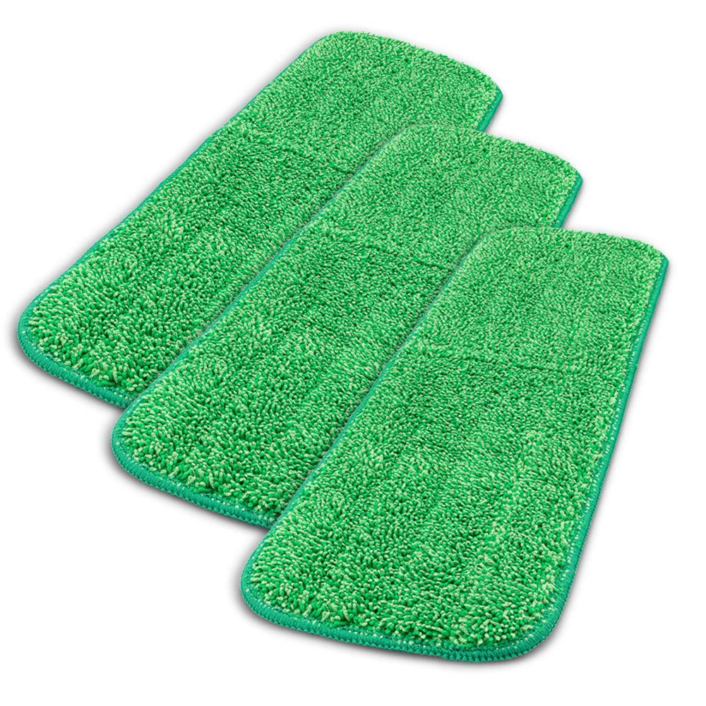 18" Microfiber Wet Mop Pad - Pack of 3