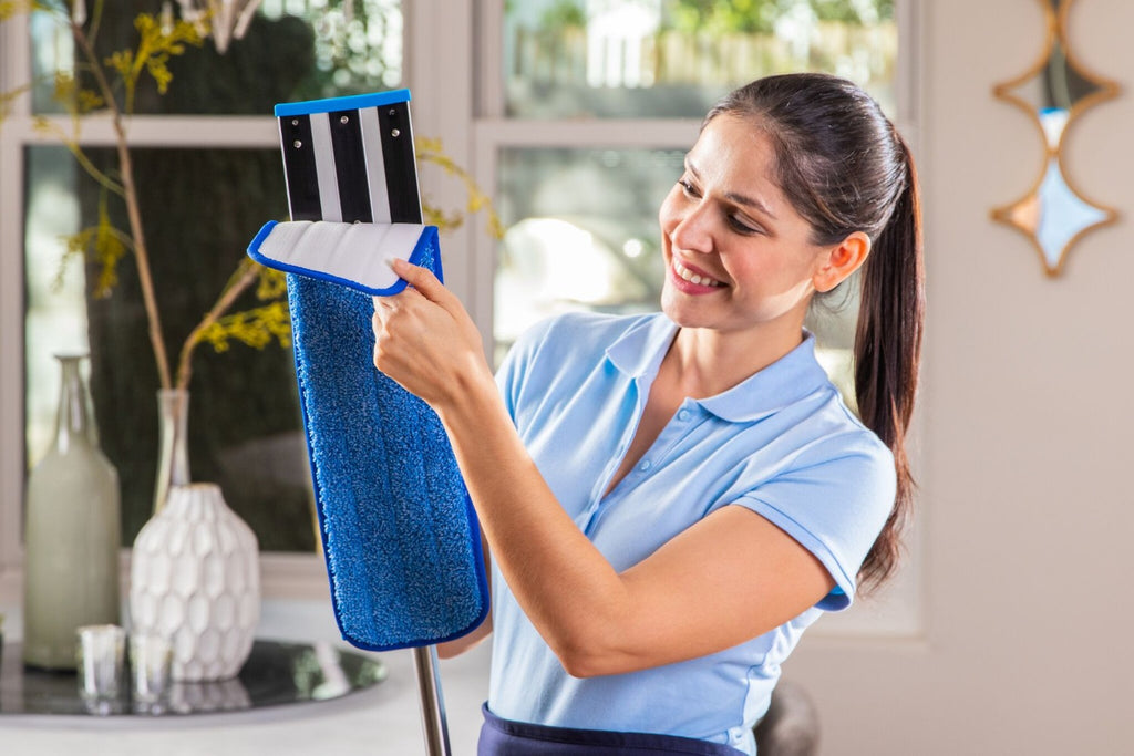 Almohadillas de Microfibra de 18 Pulgadas para Mopas Húmedas Codificada por colores para prevenir la Contaminación Cruzada MWMCC-