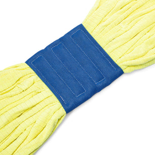 yellow commercial mop heads with 6" headband