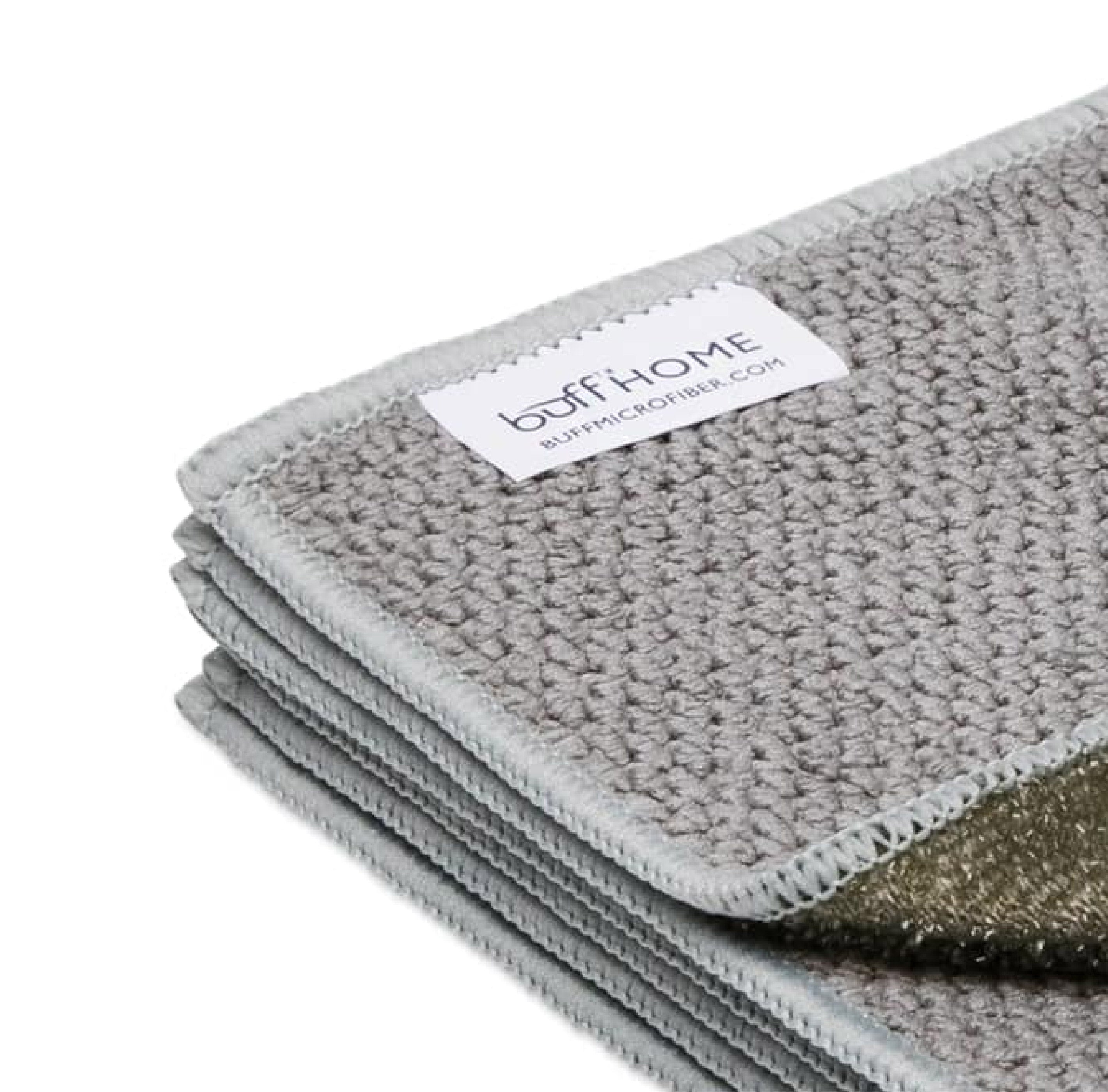 Paño de microfibra para fregar platos Buff™ Home de 4" x 6".